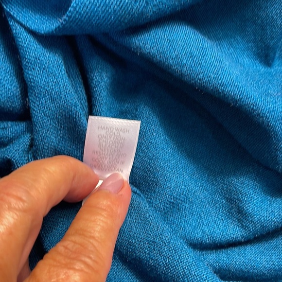 J Jill button down cardigan,SZxsp, dark, teal color, never worn, very fine knit - Picture 8 of 8